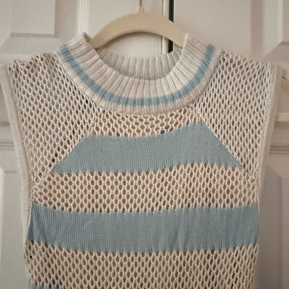 Bebe Textured Knit Sweater in Cream